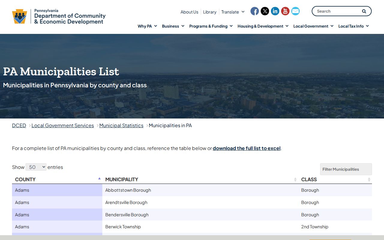 New Wilmington record check and Pennsylvania borough classification