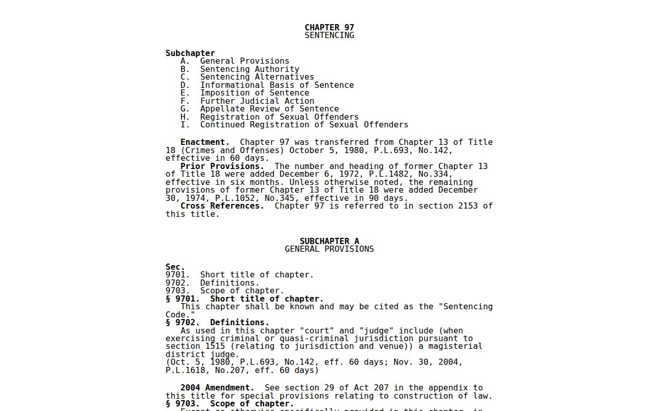 Pennsylvania registration law for Lawrence County sex offender records